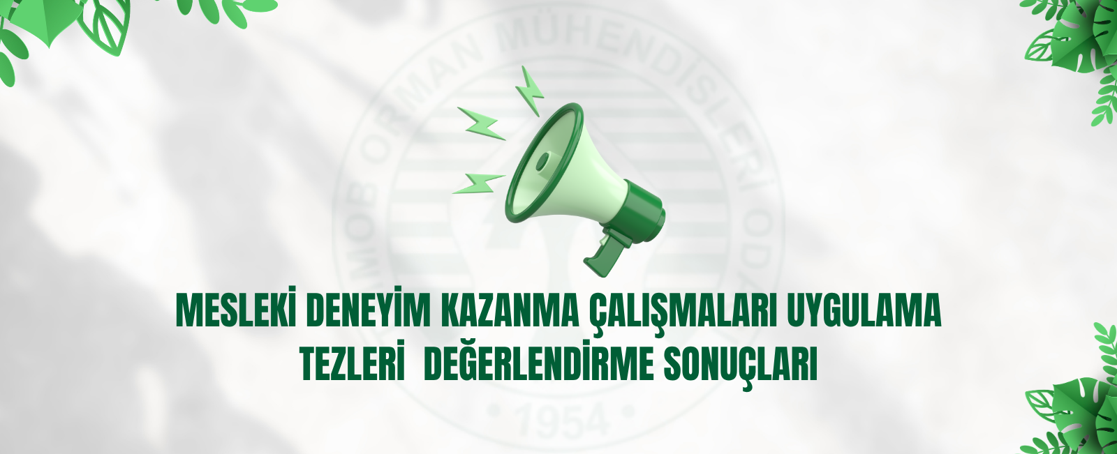 MESLEKİ DENEYİM KAZANMA ÇALIŞMALARI UYGULAMA TEZLERİ DEĞERLENDİRME SONUÇLARI