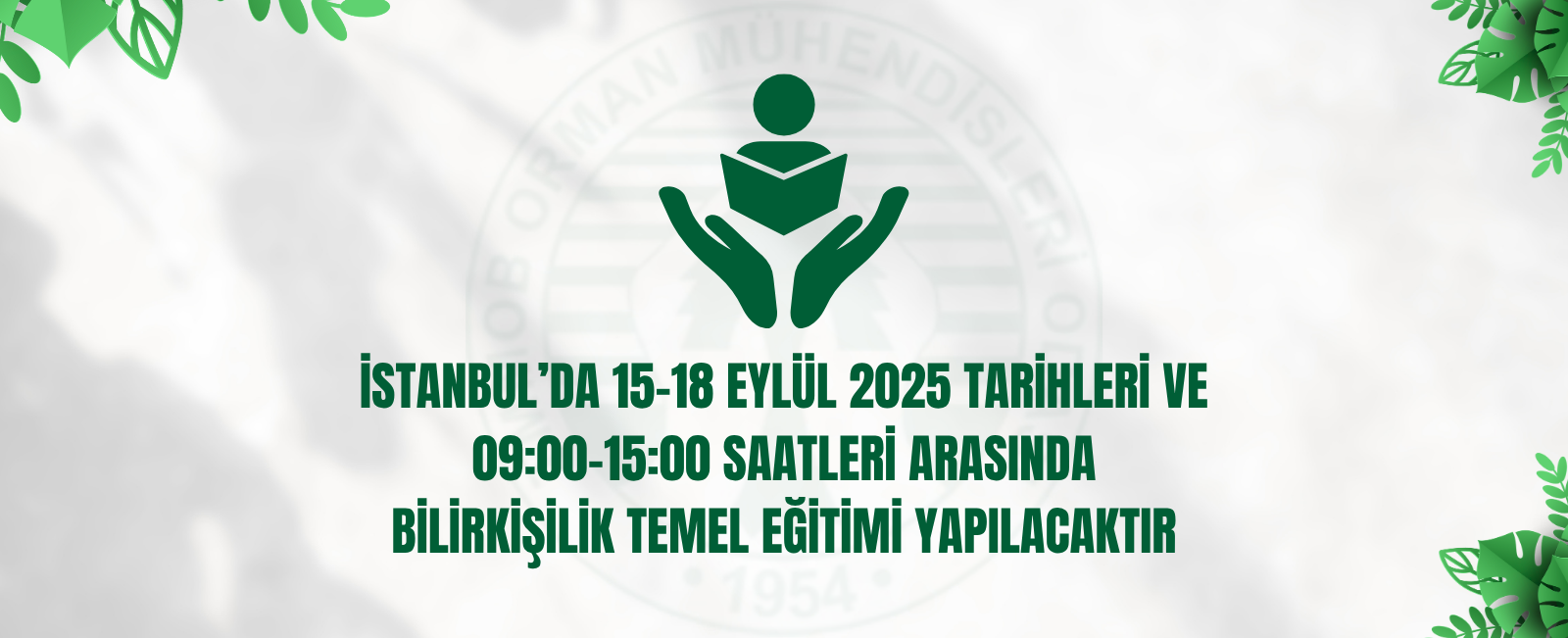 İSTANBUL’DA 15-18 EYLÜL 2025 TARİHLERİ VE 09:00-15:00 SAATLERİ ARASINDA BİLİRKİŞİLİK TEMEL EĞİTİMİ YAPILACAKTIR