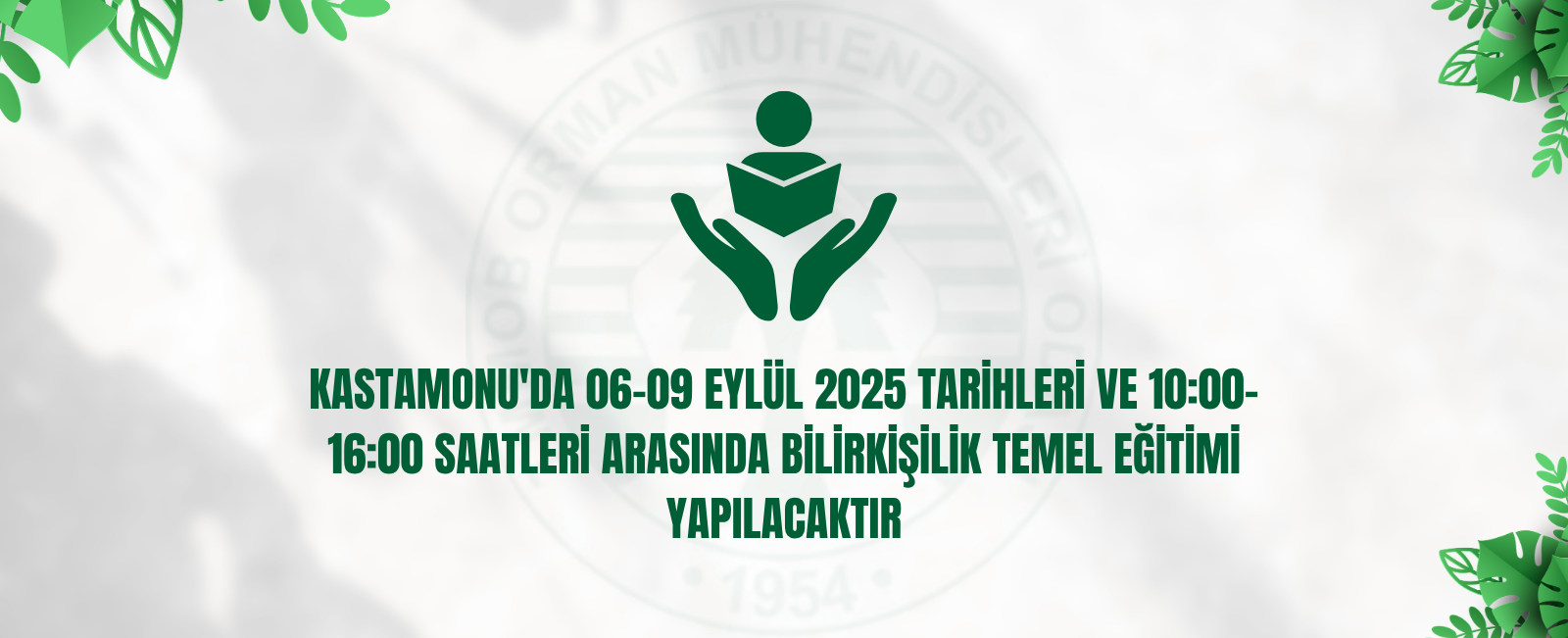 KASTAMONU'DA 06-09 EYLÜL 2025 TARİHLERİ VE 10:00-16:00 SAATLERİ ARASINDA BİLİRKİŞİLİK TEMEL EĞİTİMİ YAPILACAKTIR