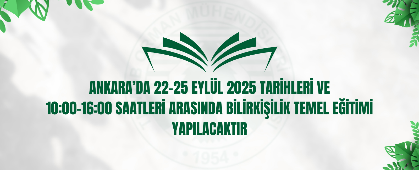 ANKARA’DA 22-25 EYLÜL 2025 TARİHLERİ VE 10:00-16:00 SAATLERİ ARASINDA BİLİRKİŞİLİK TEMEL EĞİTİMİ YAPILACAKTIR