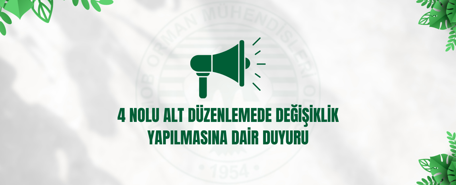 4 NOLU ALT DÜZENLEMEDE DEĞİŞİKLİK YAPILMASINA DAİR DUYURU