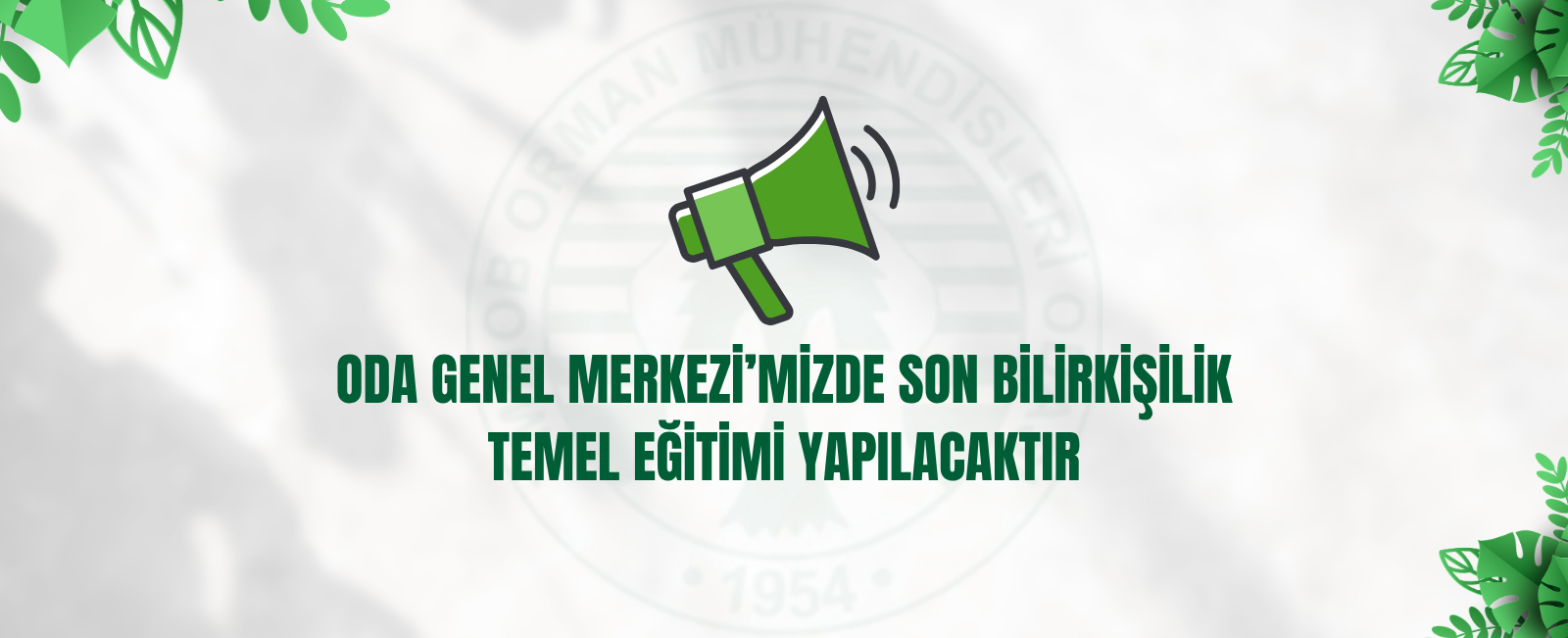 ODA GENEL MERKEZİ’MİZDE SON BİLİRKİŞİLİK TEMEL EĞİTİMİ YAPILACAKTIR