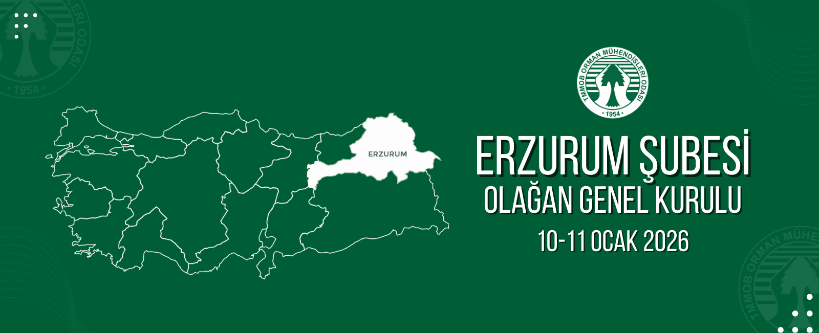 ERZURUM ŞUBESİ OLAĞAN GENEL KURUL ÇAĞRISI